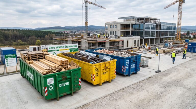 Ekologická recyklácia materiálov a zero waste prístup na modernom stavenisku